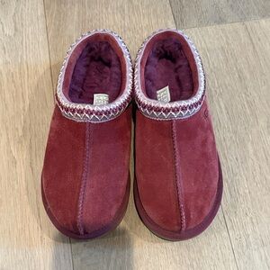 UGG Women's Red Suede Slippers